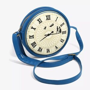 NWT Retired Loungefly Disney Peter Pan Clock Canteen Crossbody Bag